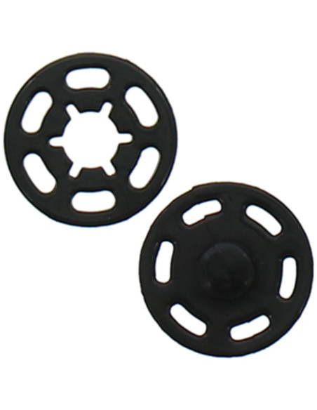 Bouton pression plastique - Noir