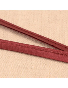 Passepoil satin - Bordeaux