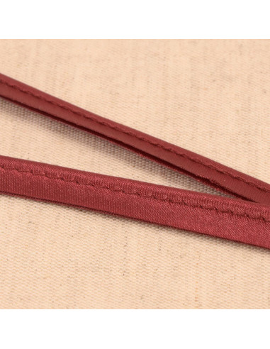 Passepoil satin - Bordeaux