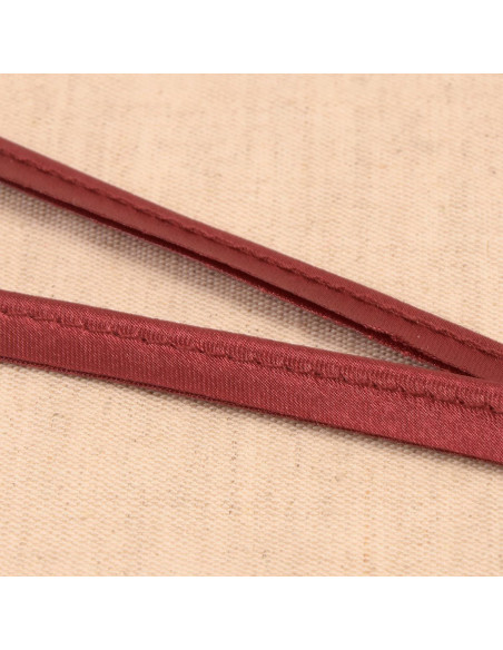Passepoil satin - Bordeaux