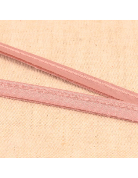 Passepoil satin - Vieux rose