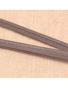 Passepoil satin - Gris moyen