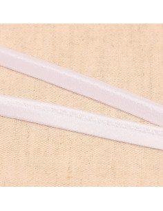 Passepoil satin - Blanc