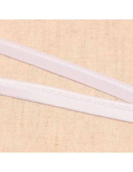 Passepoil satin - Blanc