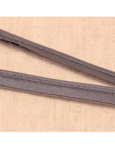 Passepoil satin - Gris foncé