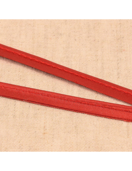 Passepoil satin - Rouge