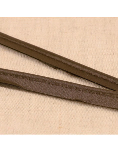 Passepoil satin - Marron prune