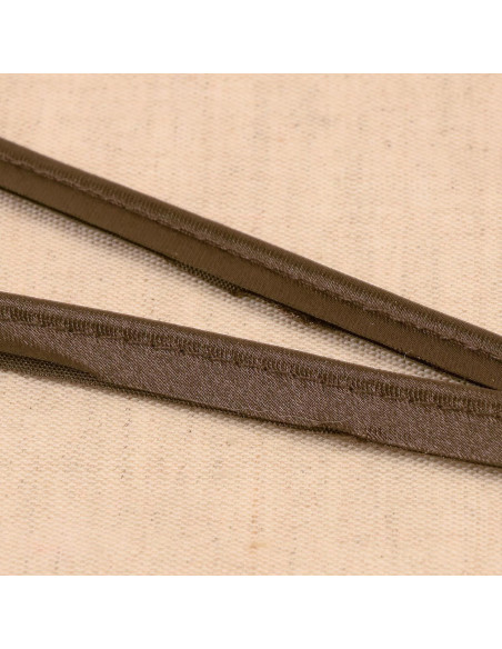 Passepoil satin - Marron prune