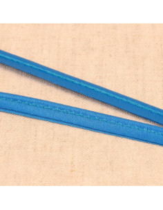 Passepoil satin - Bleu acier