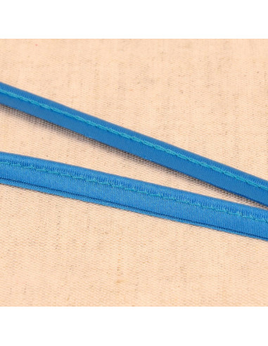 Passepoil satin - Bleu acier