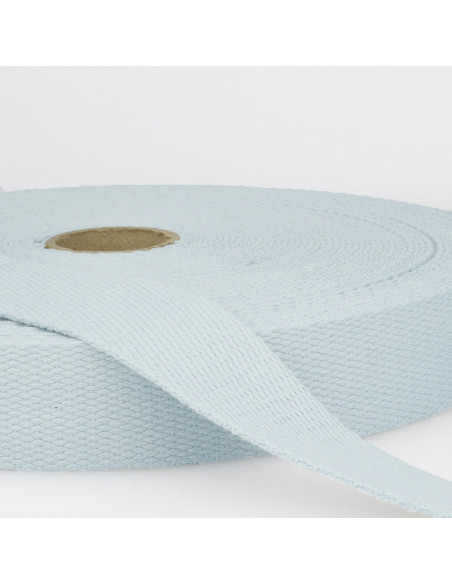 Sangle coton pour sacs - Bleu layette