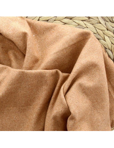 Tissu drap de laine pour manteau - Beige