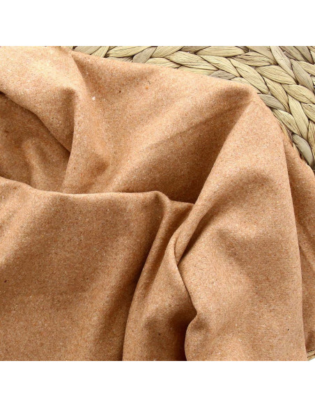 Tissu drap de laine pour manteau - Beige