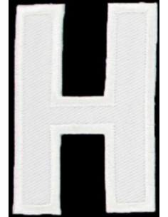 Écusson thermocollant lettre H