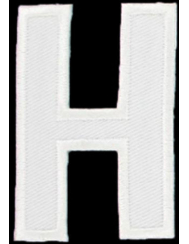 Écusson thermocollant lettre H