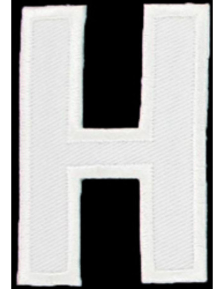 Écusson thermocollant lettre H