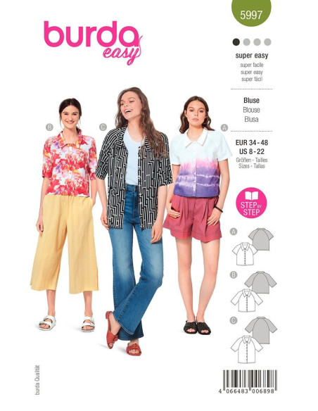 Patron de blouse - Burda 5997