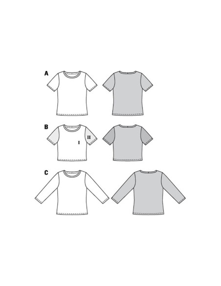 Patron de T-shirt - Burda 6010