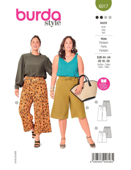 Patron de pantalon - Burda 6017
