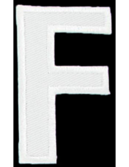 Écusson thermocollant lettre F