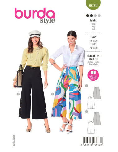 Patron de pantalon - Burda 6032