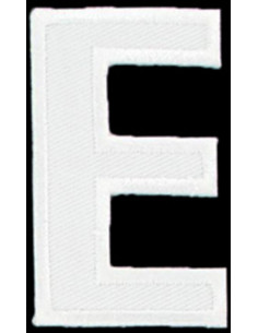 Écusson thermocollant lettre E