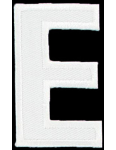 Écusson thermocollant lettre E