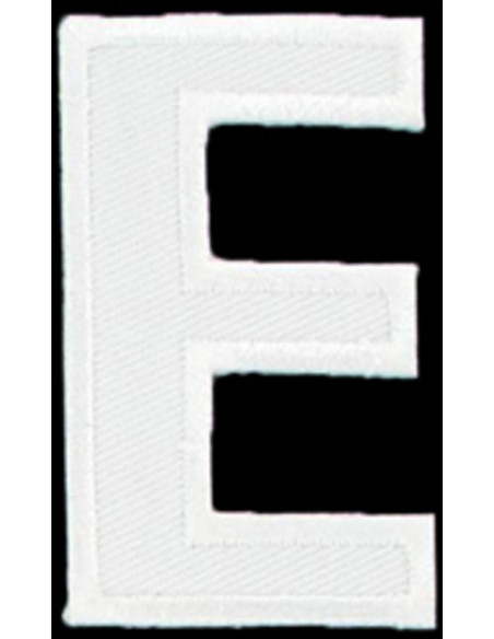 Écusson thermocollant lettre E