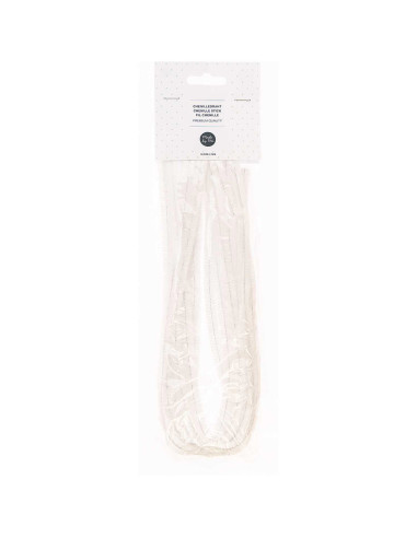 Fils chenilles - Blanc