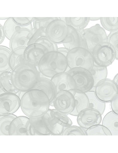 Sachet de 25 pressions résine KAM ronds - Transparent