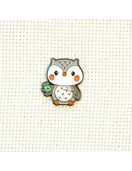 Porte-aiguilles aimanté - Hibou