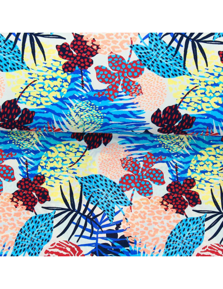 Tissu lycra maillot de bain - Tropique coloré