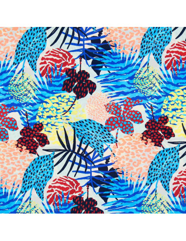 Tissu lycra maillot de bain - Tropique coloré