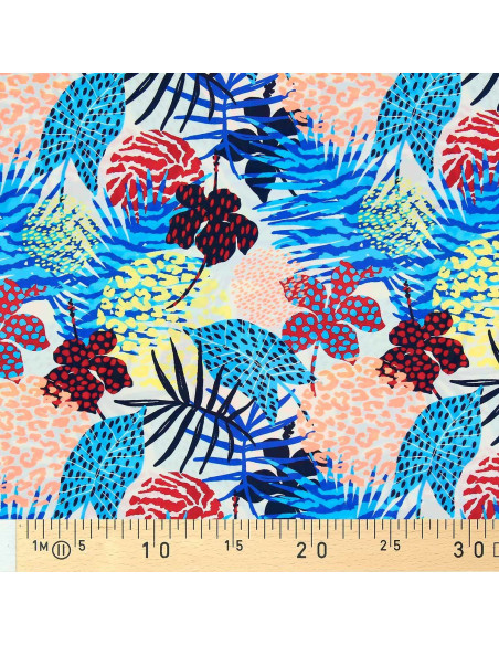 Tissu lycra maillot de bain - Tropique coloré