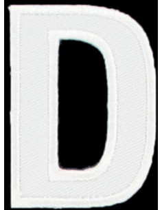 Écusson thermocollant lettre D