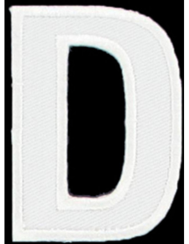 Écusson thermocollant lettre D