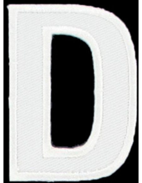 Écusson thermocollant lettre D