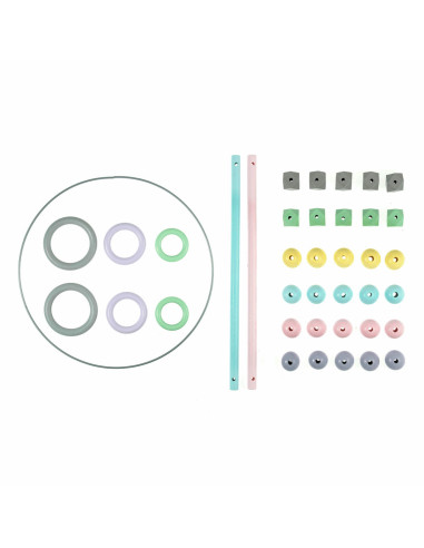 Pack de démarrage d´accessoires pour macramé - Couleur