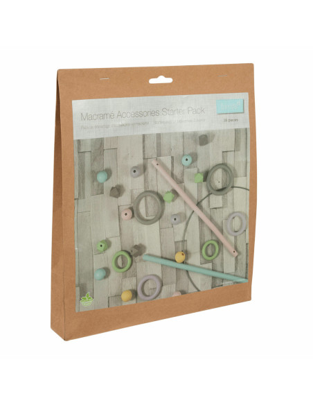 Pack de démarrage d´accessoires pour macramé - Couleur