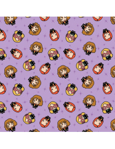 Tissu coton - Harry Potter kawaii girl lilas