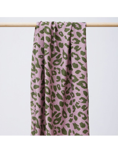 Tissu twill viscose - Urban Leo lilas