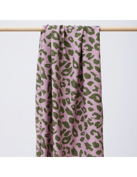 Tissu twill viscose - Urban Leo lilas
