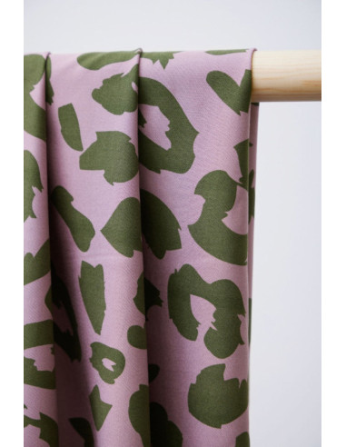 Tissu twill viscose - Urban Leo lilas