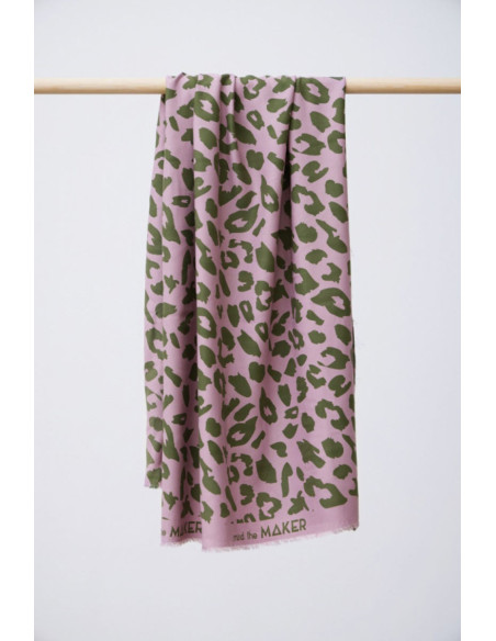 Tissu twill viscose - Urban Leo lilas