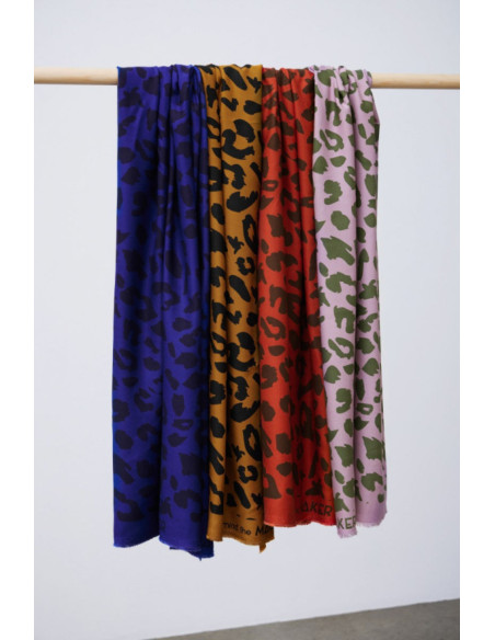 Tissu twill viscose - Urban Leo lilas