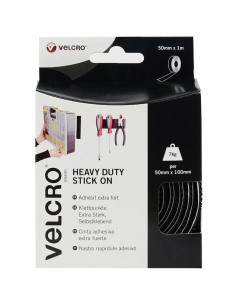 VELCRO® Brand Ruban auto agrippant adhésif fixation extrême 50mm x 1M noir