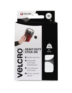 VELCRO® Brand Pastilles auto agrippantes adhésives fixation extrême 45mm x 6 Blanc