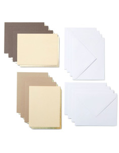 Set de 8 cartes adhésives avec enveloppes R20 Neutrals Cricut 2