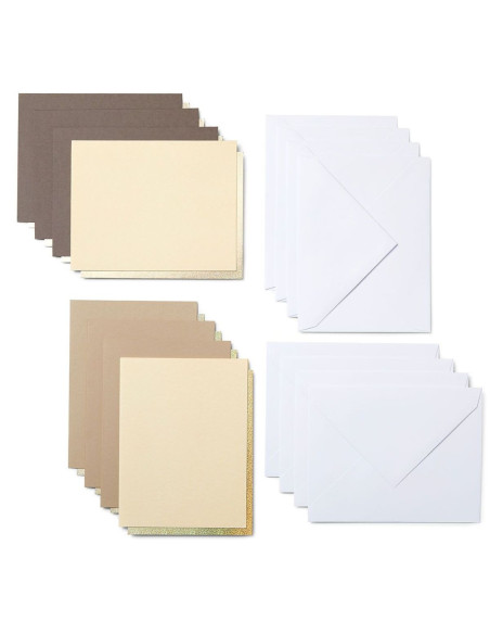 Set de 8 cartes adhésives avec enveloppes R20 Neutrals Cricut