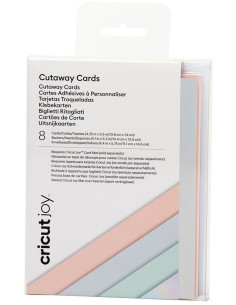 Set de 8 cartes adhésives avec enveloppes R20 Pastel Cricut